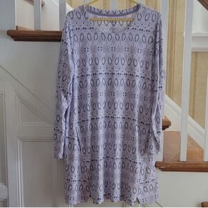 CROFT & BARROW Intimates Purple Night Gown Size Large